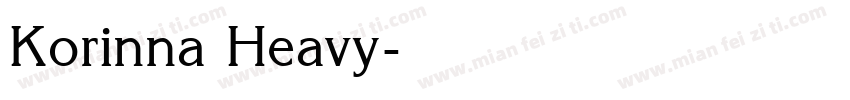 Korinna Heavy字体转换